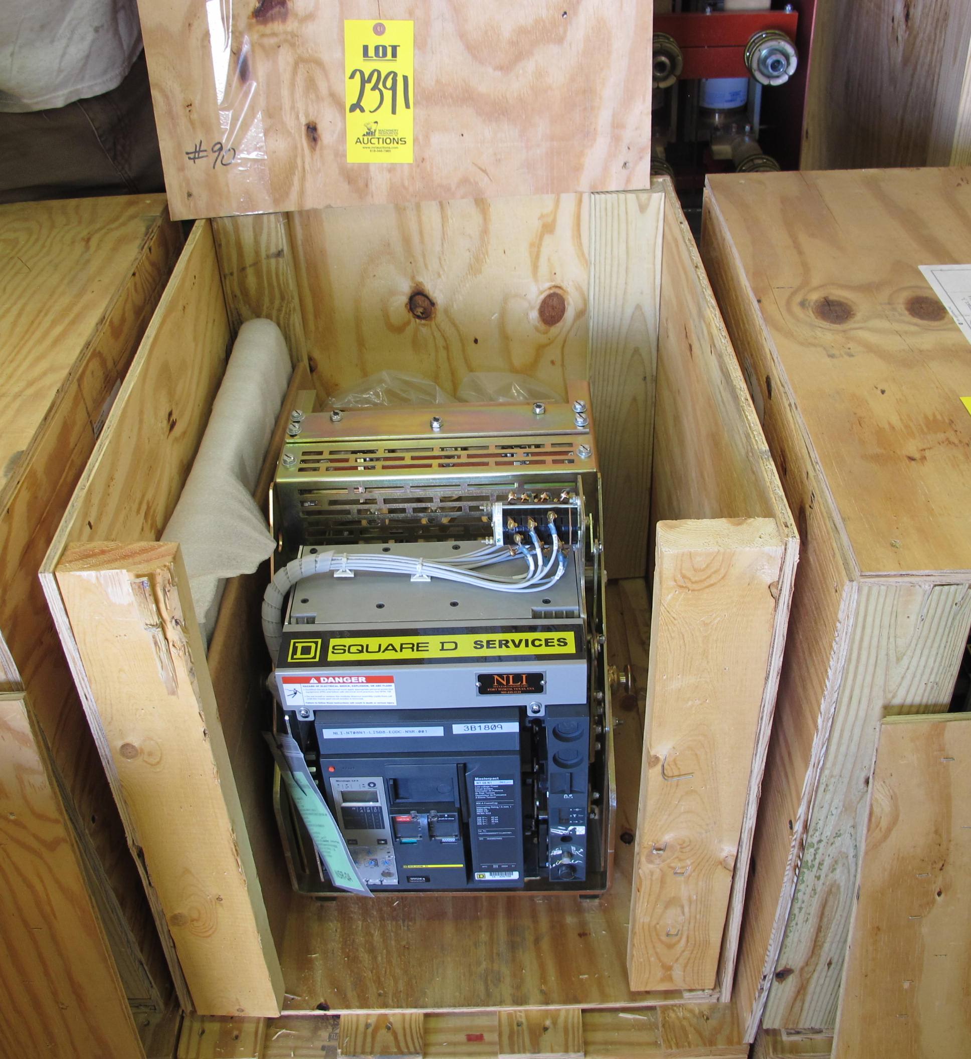 BREAKER, CIRCUIT, 600 FRAME AMP RATING, MASTERPACT NT 08N1 KIND, 3 POLE, 480 VOLT RATING SQUARE D DIRECT REPLACEMENT FOR NSR ABB K-600S INCLUDES ONE NEW 18" DOOR, MOUNTS USING EXISTING HINGES > CONTINUOUS CURRENT: 600A > INTERRUPTING RATING: 30KA @ 535VAC > 125VDC OPERATED > MICROLOGIC TRIP UNIT 5.0A > 250A SENSOR > 250A SENSOR PLUG > 18" DOOR, PART # NLI-NT08N1-LISB8-EODC-NSR-001 (W-44) LOADING & HANDLING FEE $15-